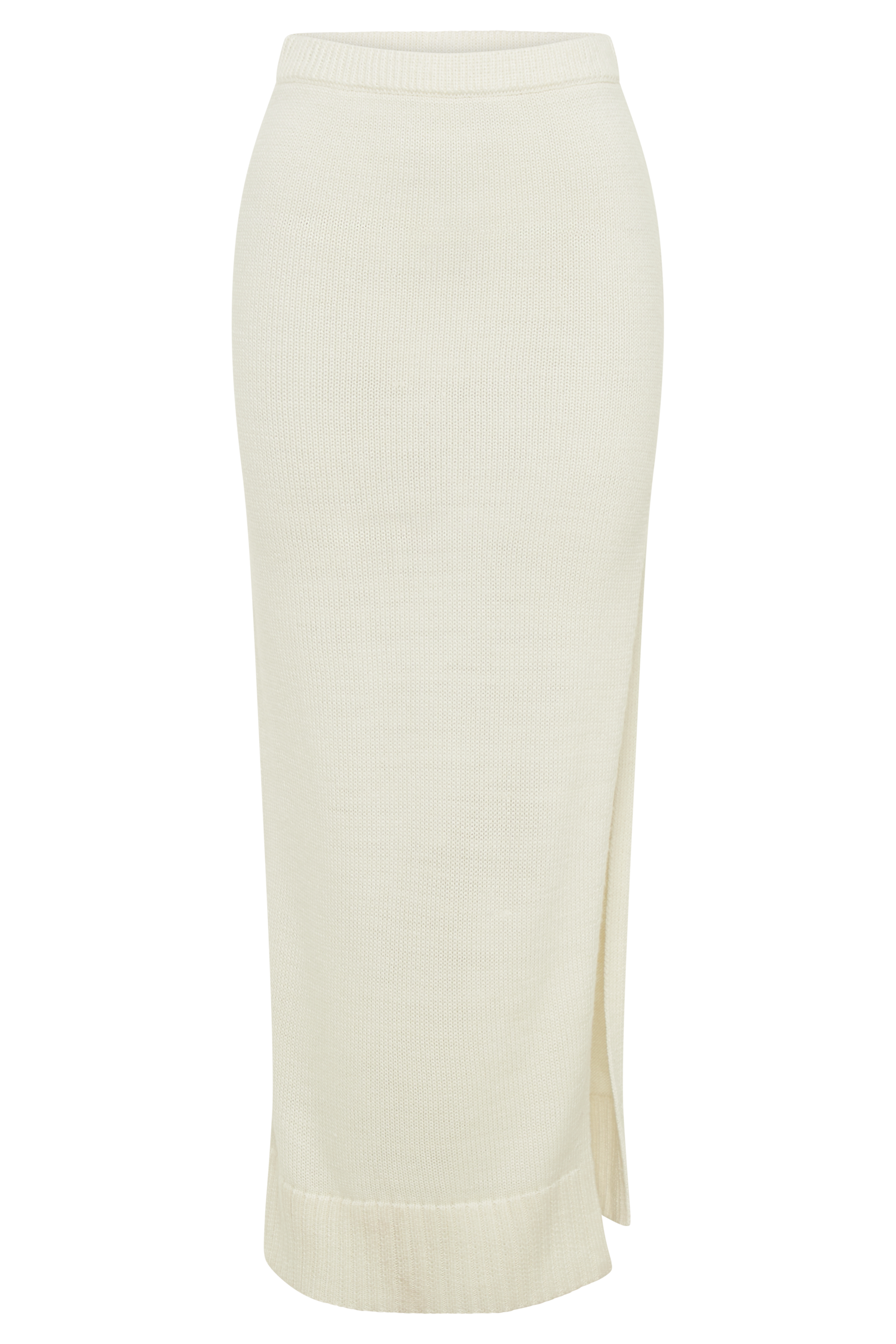 Brittany Knit Midi Skirt - Ivory