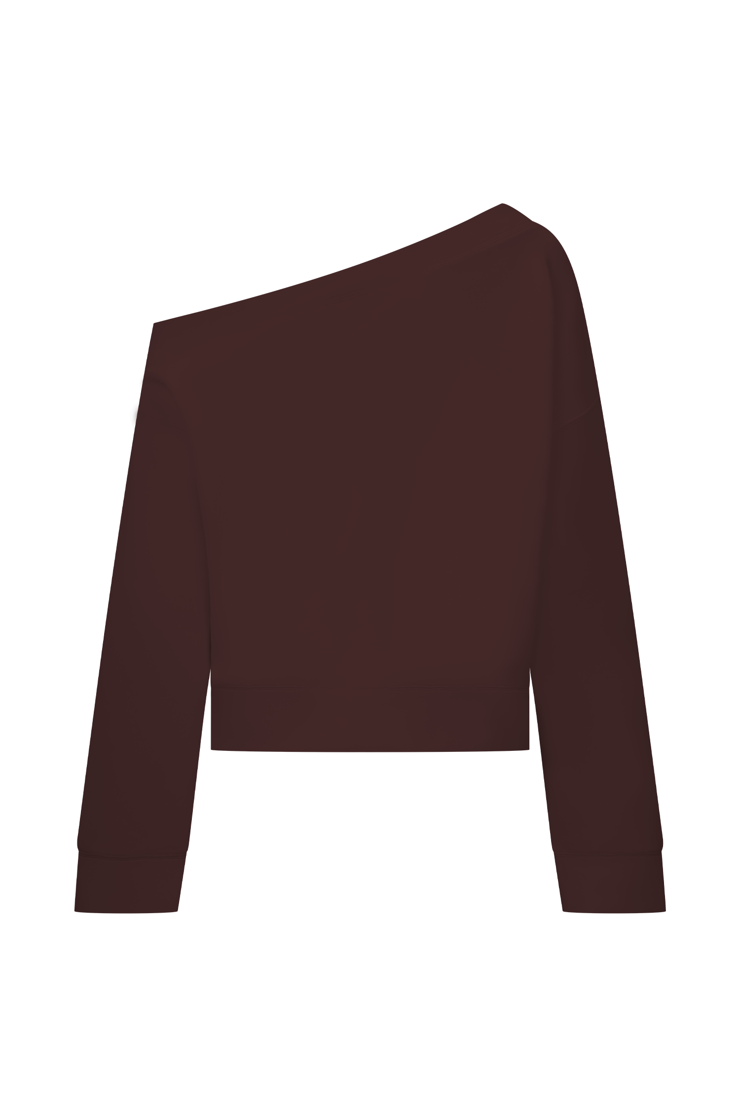 Aiden Slouchy Crew Jumper - Chocolate