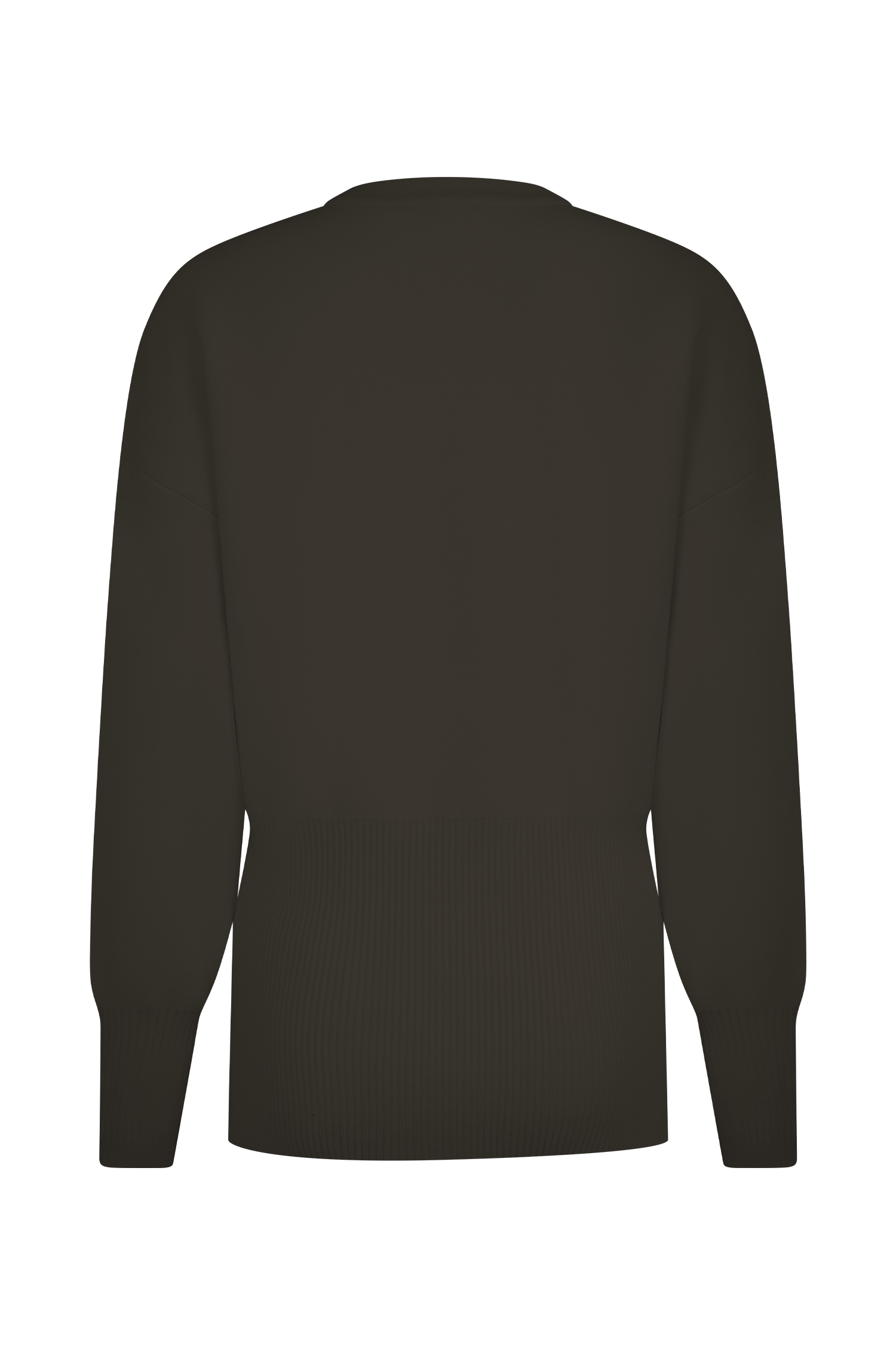 Alexia Buttoned Oversized Cardigan - Dark Chocolate