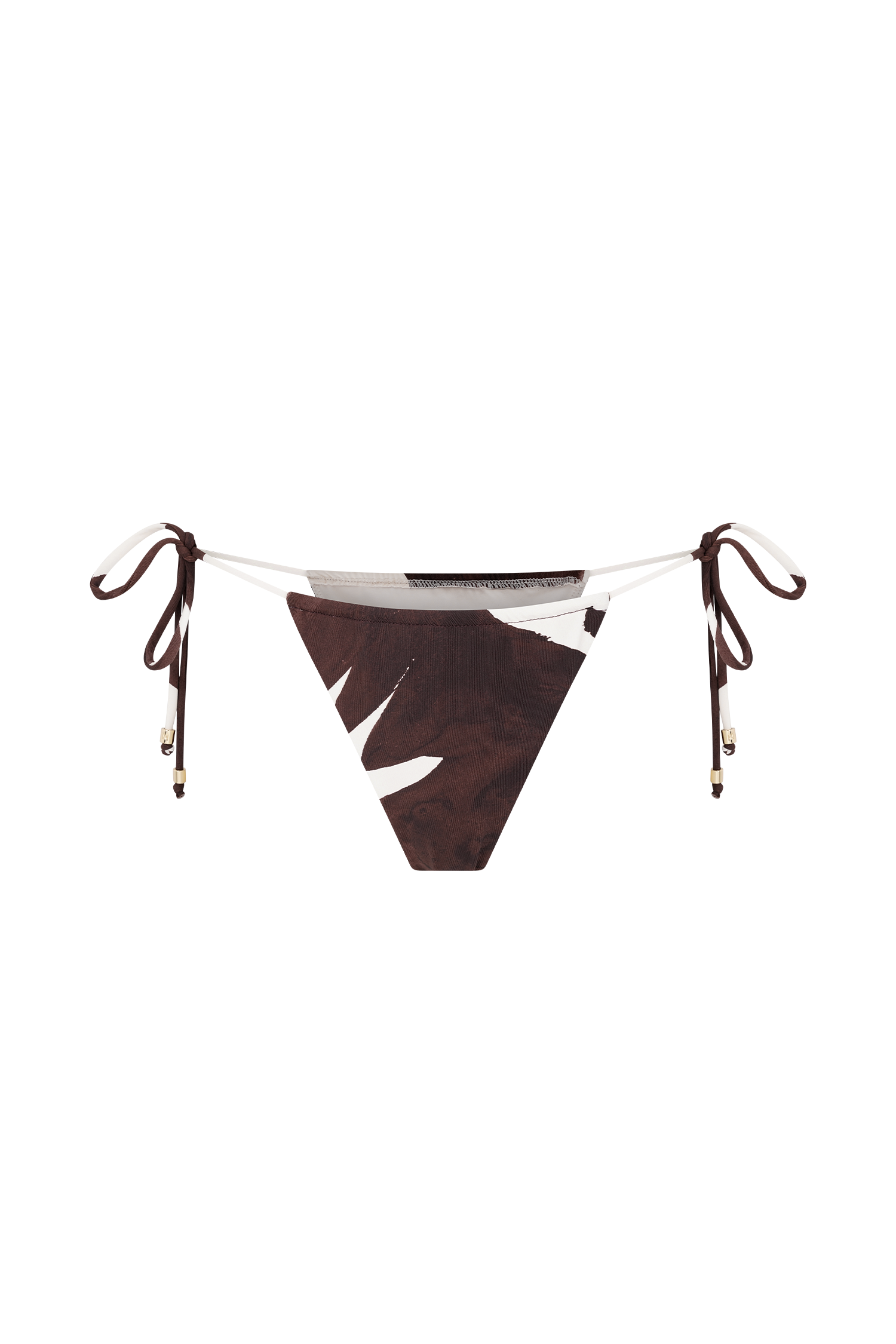 Marquise Bikini Bottom - Chocolate Deco Fleur Print