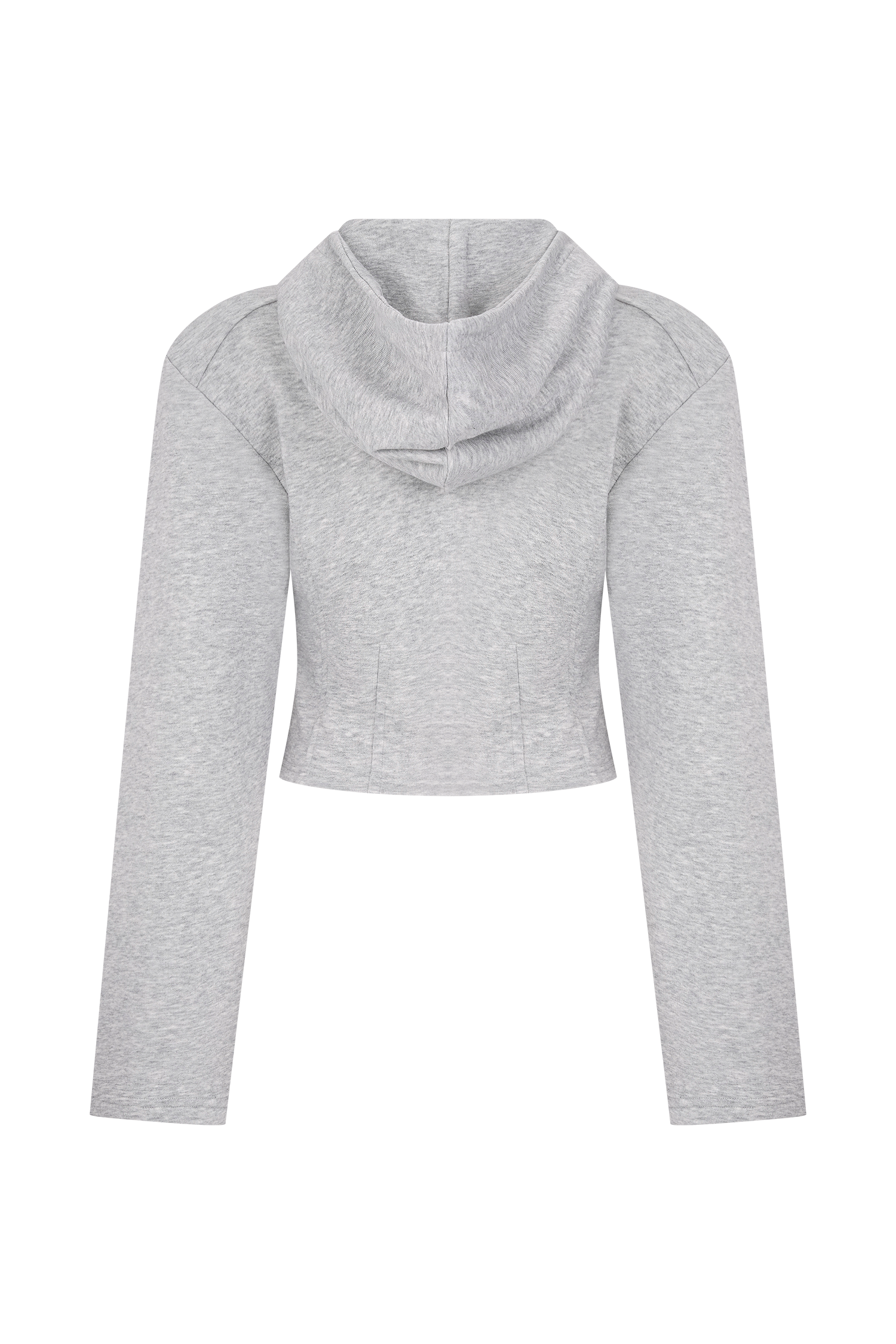 Quinn Zip Up Hoodie - Light Grey Marle